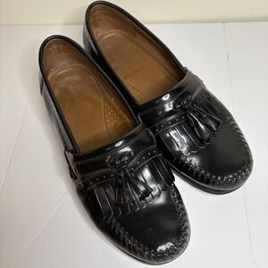 G.H. Bass Weejuns Larson Tassel Kiltie Loafer Men's‎ 11.5 EE Black Leather